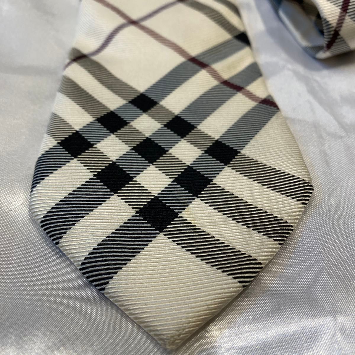 BURBERRY BLACK LABELバーバリー ノバチェックシルクネクタイ ブラック