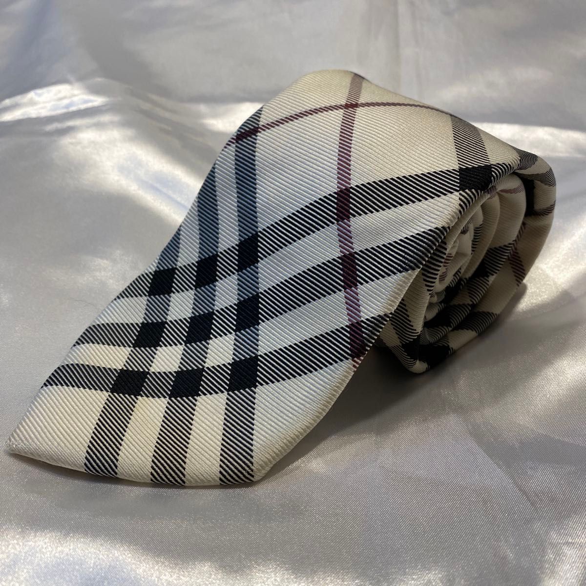 BURBERRY BLACK LABELバーバリー ノバチェックシルクネクタイ ブラック