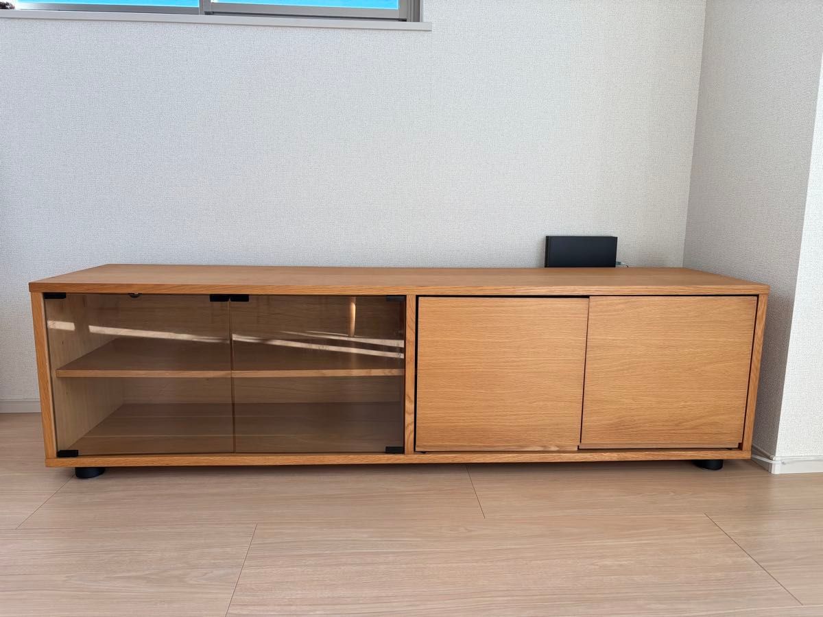 無印良品 スタッキングキャビネット オーク材 テレビ台 ローボード