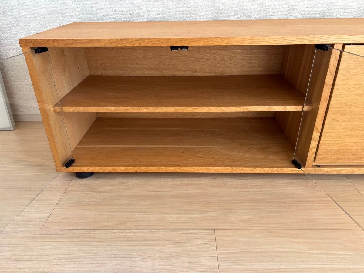 無印良品 スタッキングキャビネット オーク材 テレビ台 ローボード