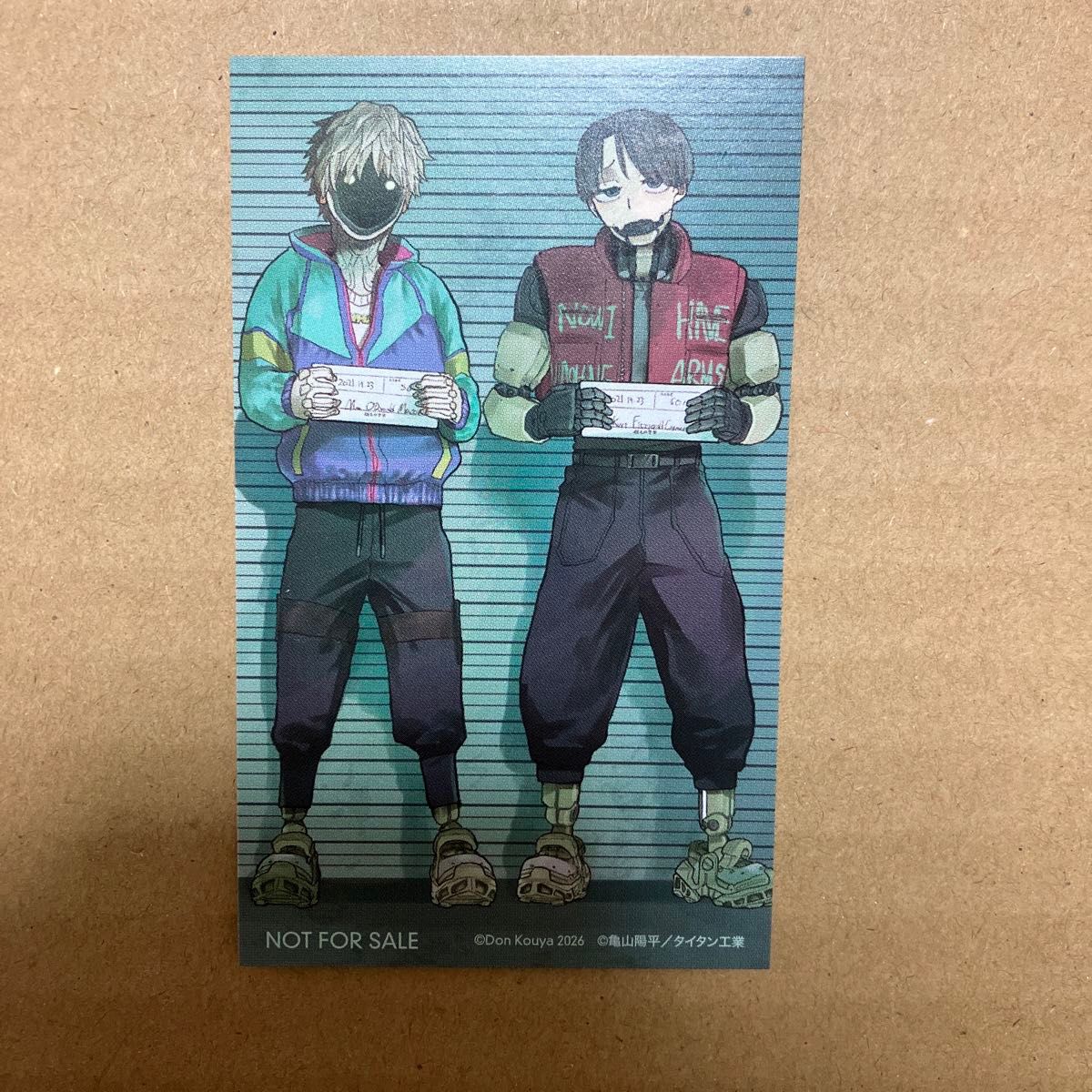 銀河特急ミルキーサブウェイ 第1巻 特典 マグショット風ブロマイド