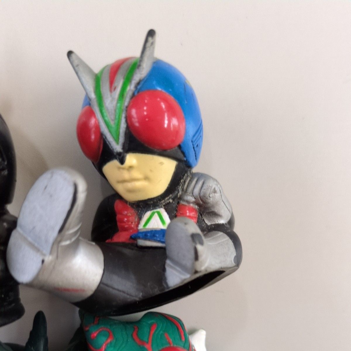 仮面ライダー 指人形 フィギュア 昭和ライダー ヒーロー ソフビ 同梱可