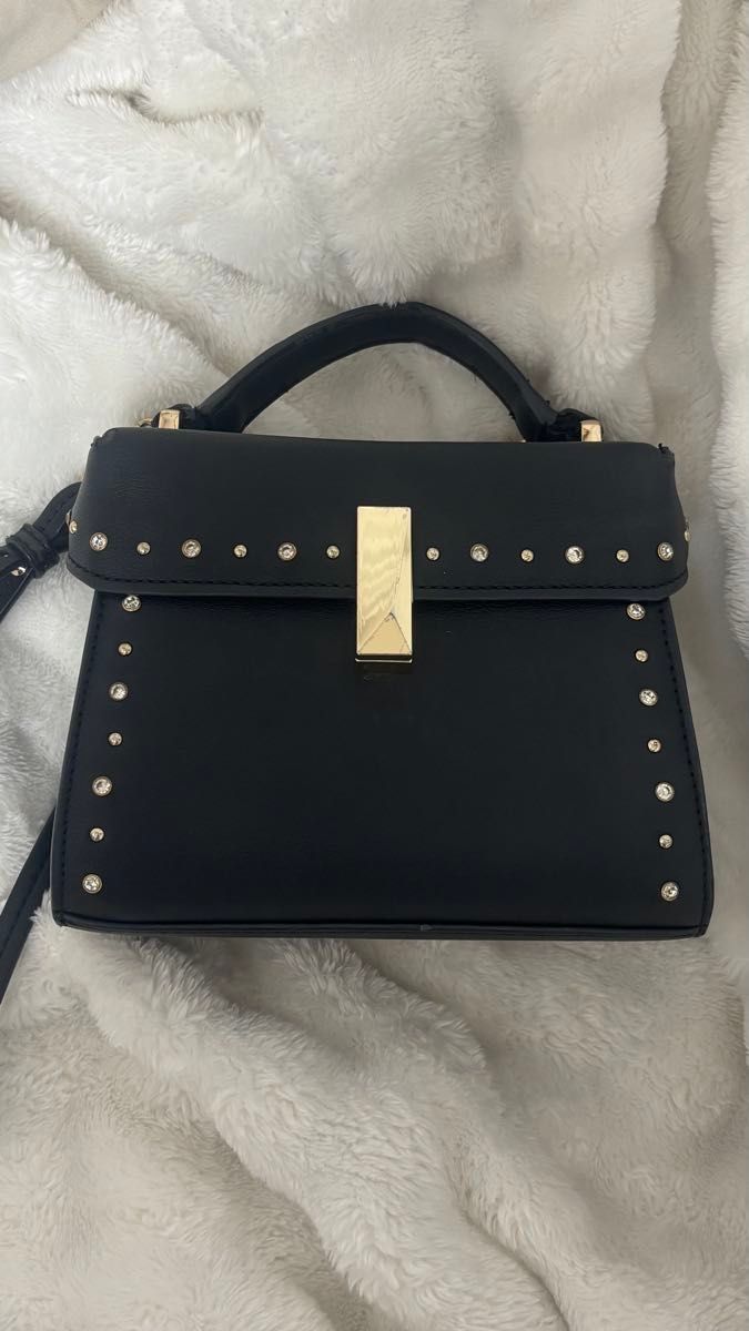 CELFORD セルフォード ショルダーバッグ ブラック ビジュースタッズ
