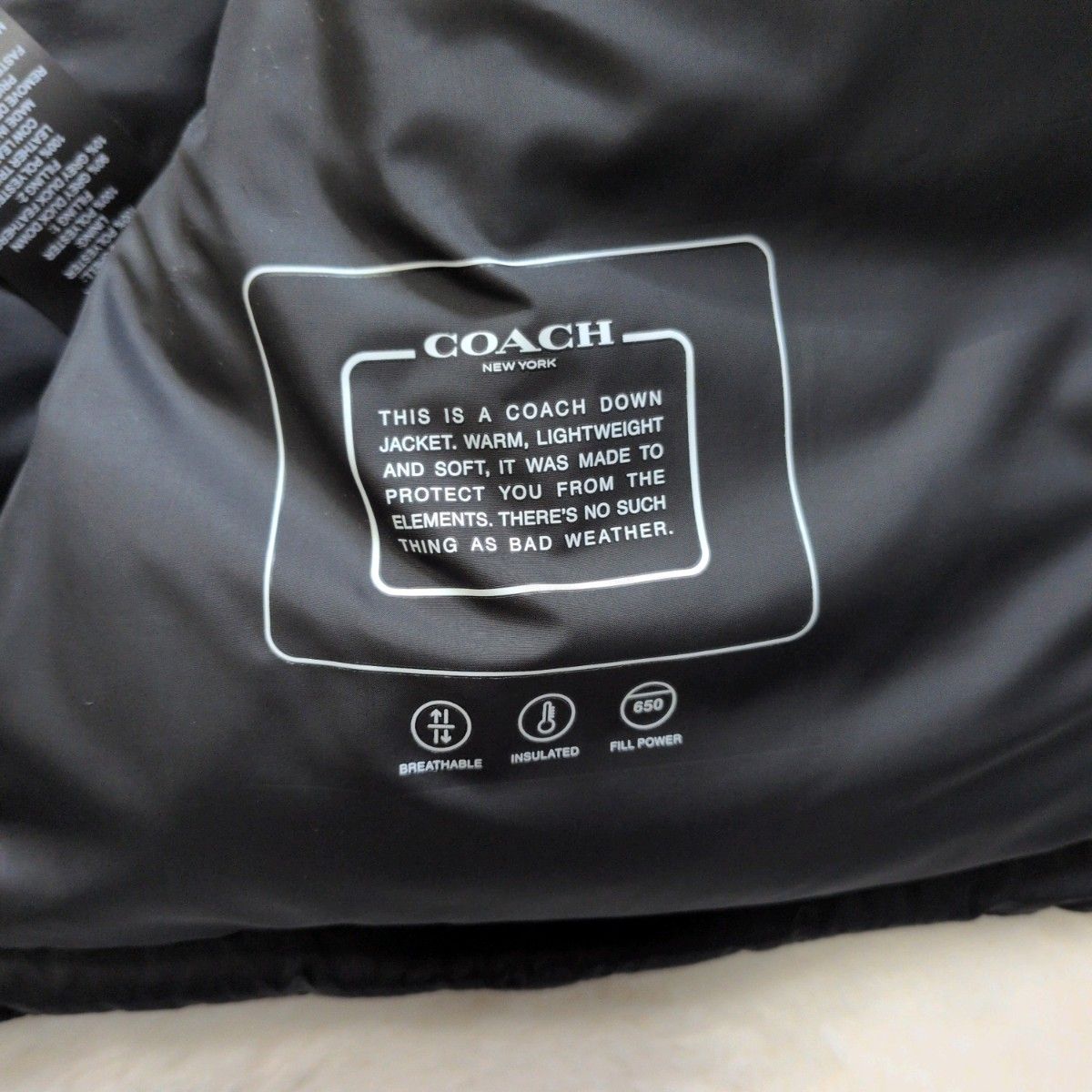 極美品】COACH コーチ シグネチャー ダウンベスト XL 黒 メンズ 大きい