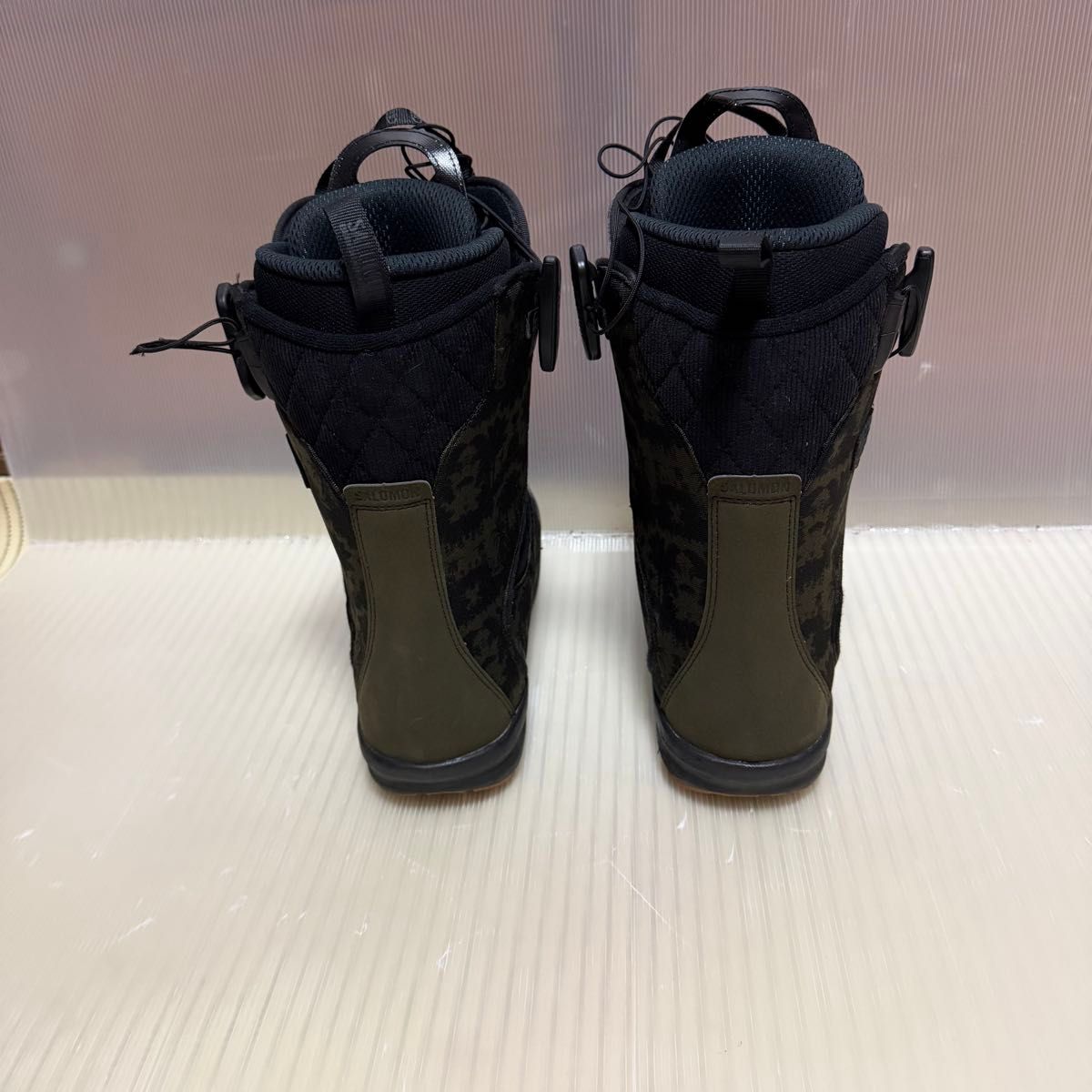 美品 SALOMON サロモン LAUNCH PRINT 27cm クイックレース