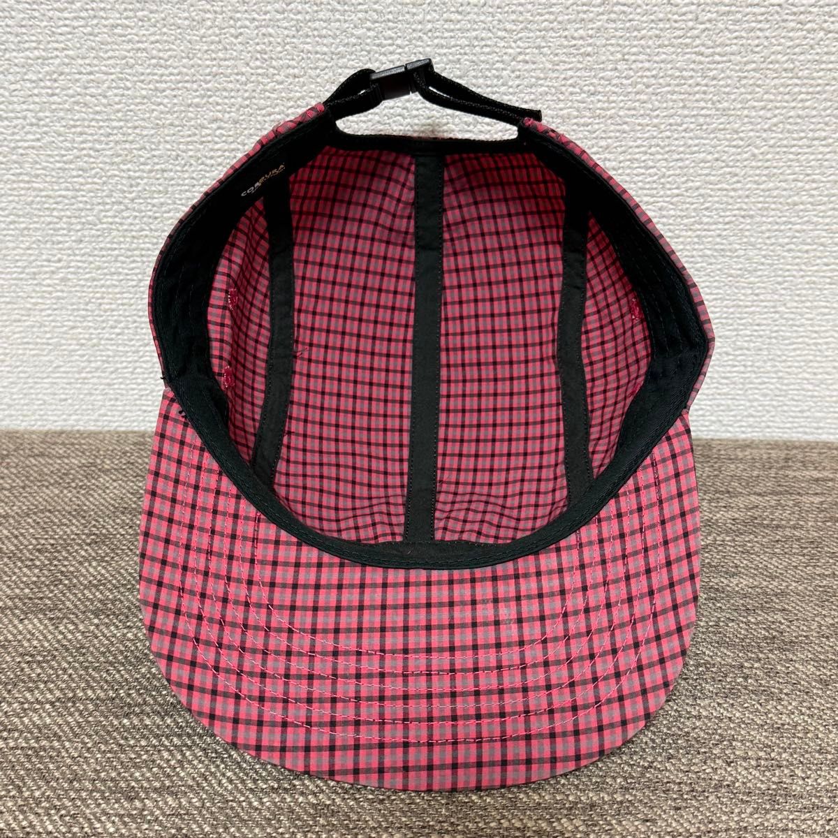 ほぼ新品 Supreme Cordura Plaid Camp Cap Red Free 25ss 2025年 赤