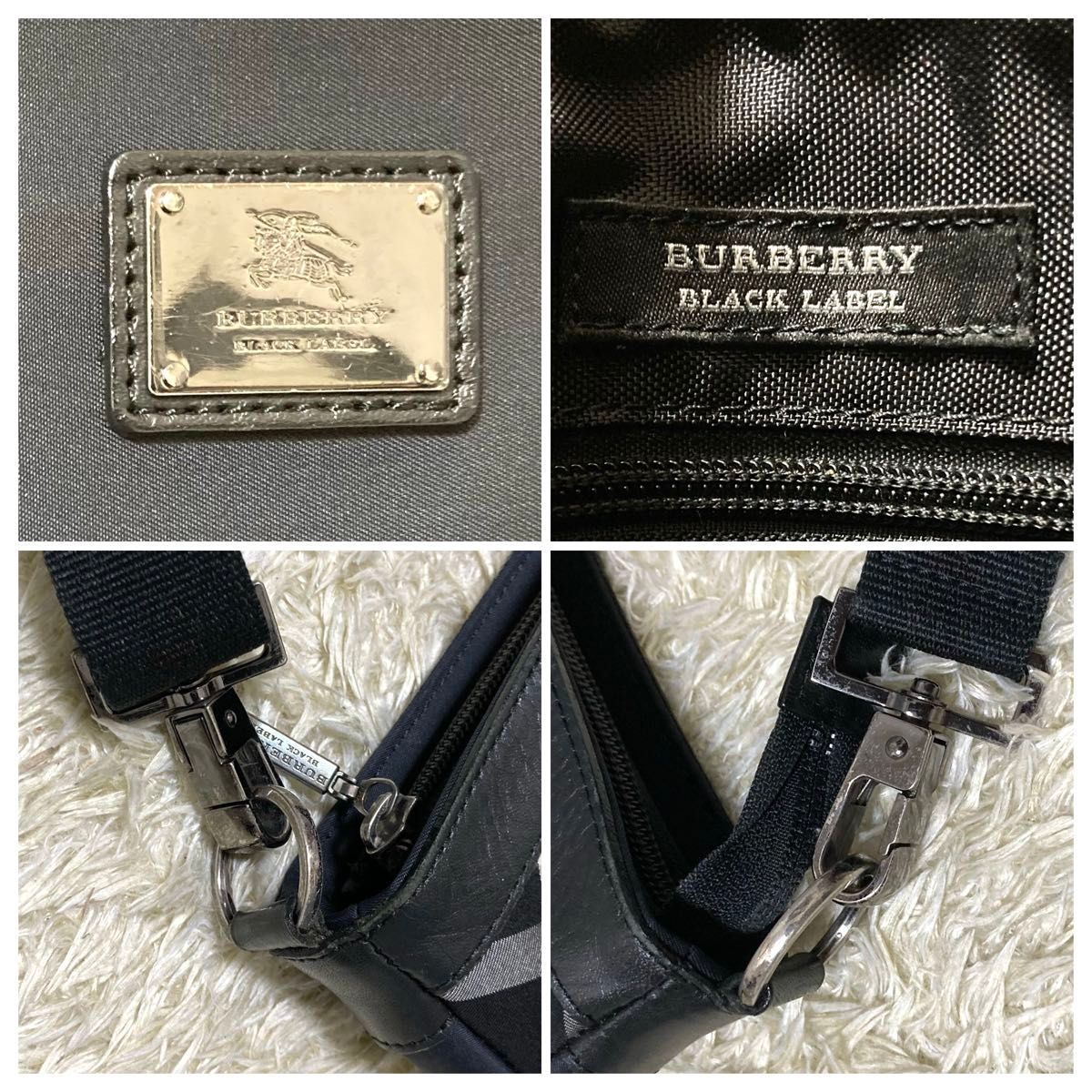 美品】BURBERRY バーバリーブラックレーベル ショルダーバッグ ノバ