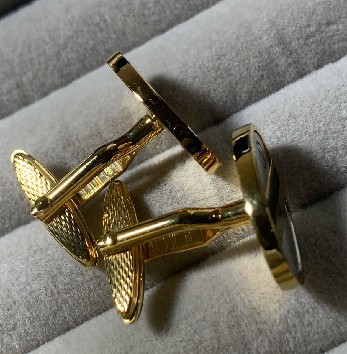 dunhill ダンヒル タイピン カフス セット シルバー×ゴールドカラー