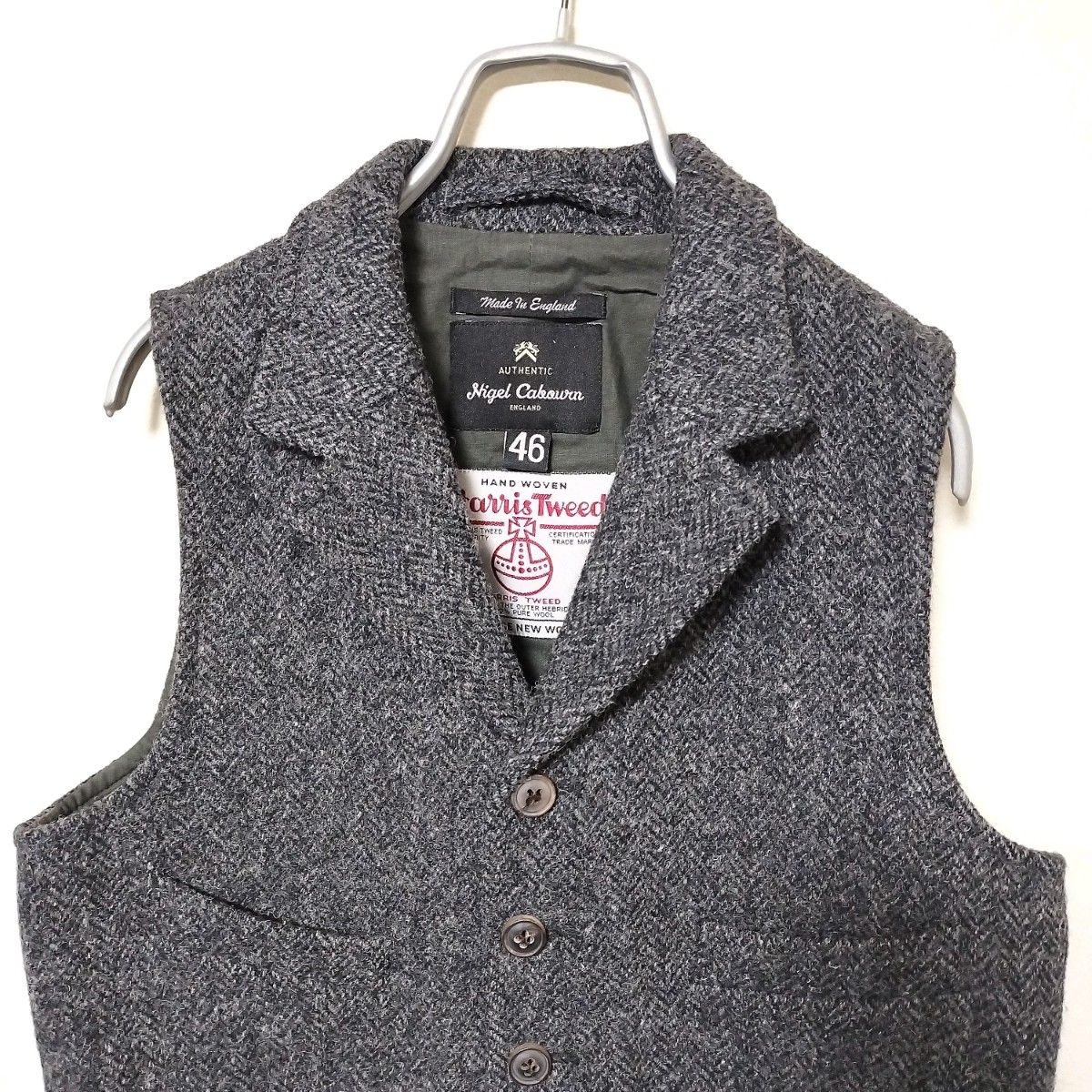 Nigel Cabourn HARRIS TWEED MALLORY VEST ナイジェルケーボン ハリス