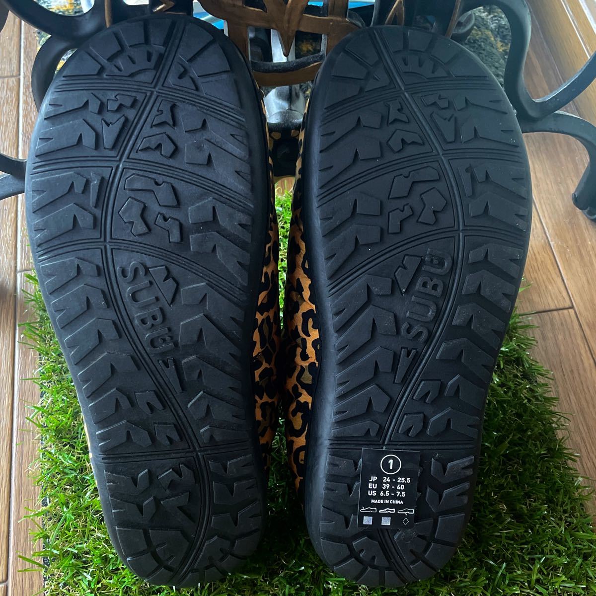 subu×beams別注 レオパード柄 size 1(24-25 5)｜Yahoo!フリマ（旧