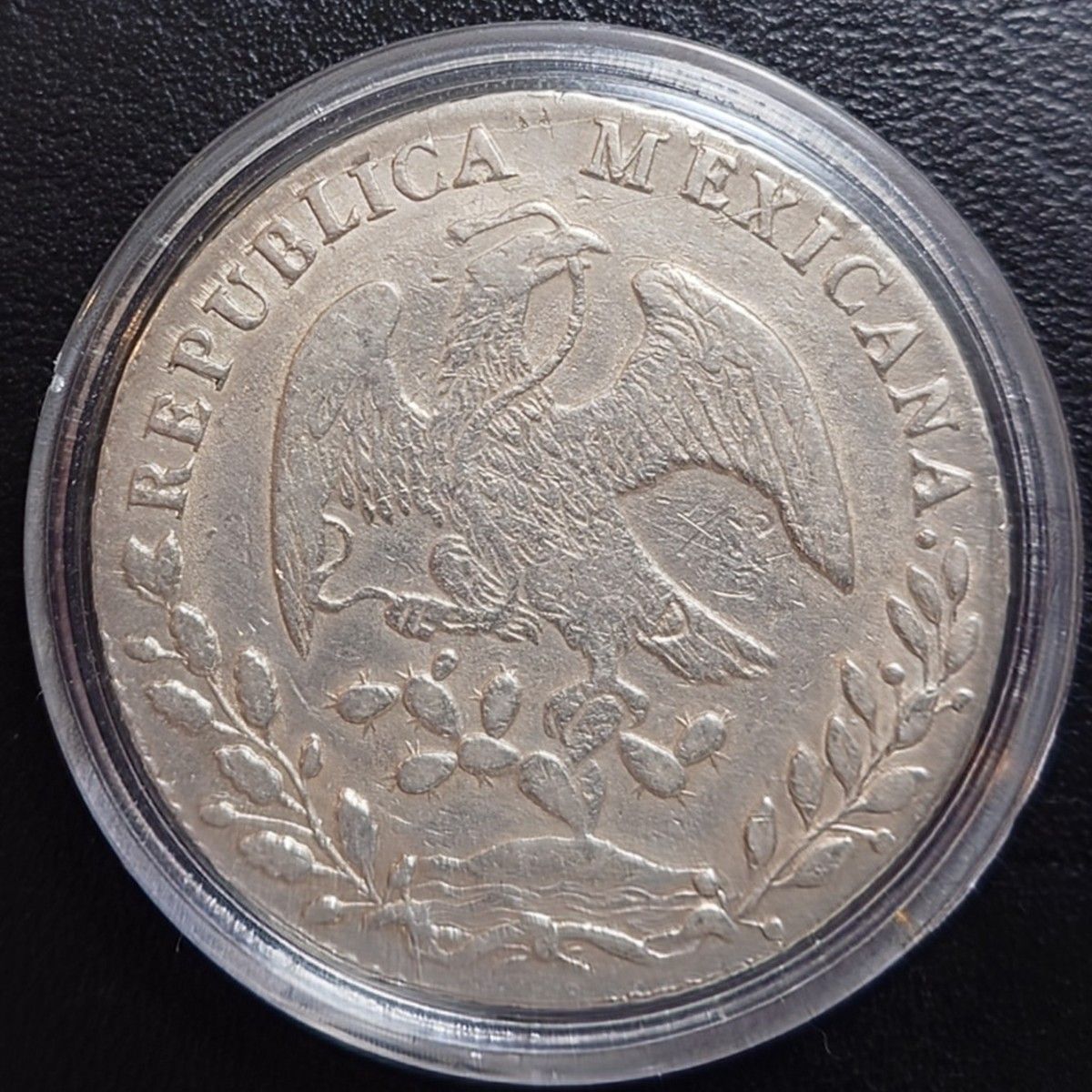 1885年 メキシコ銀貨 8レアル 自由の帽子 リバティキャップ銀貨 貿易銀