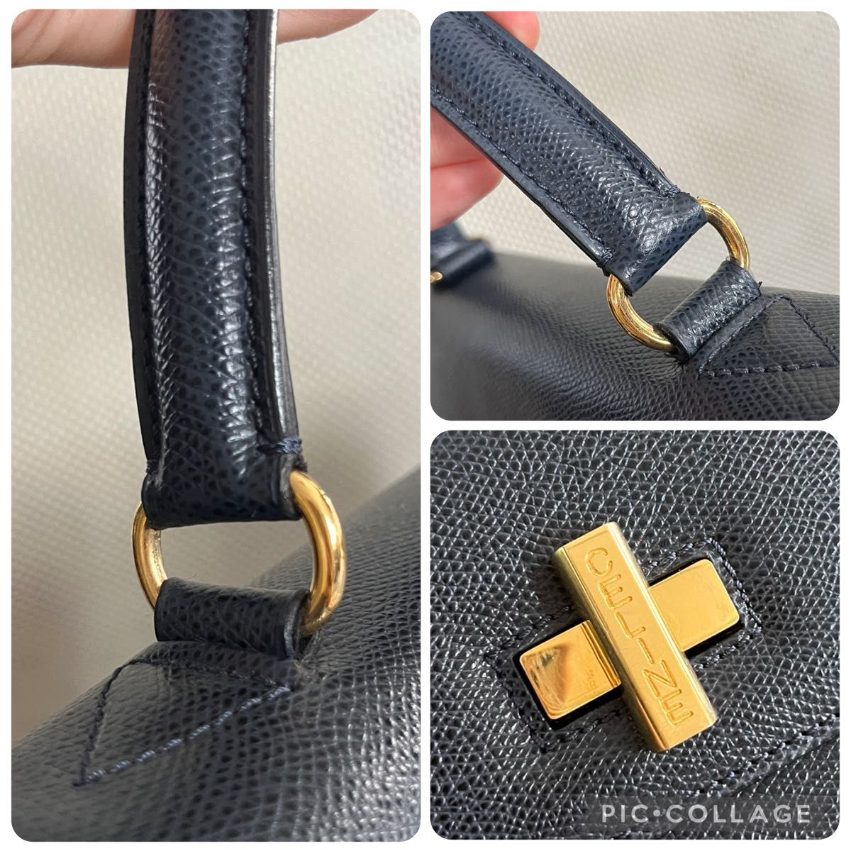 CELINE ヴィンテージ ターンロック ハンドバッグ ショルダーバッグ