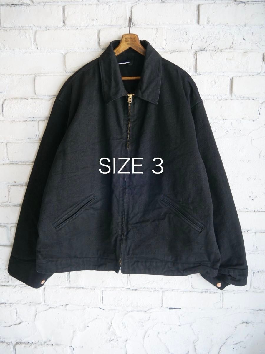 新品未使用】comoli BLACK DENIM ZIP SHORT JACKET コモリ 26SS