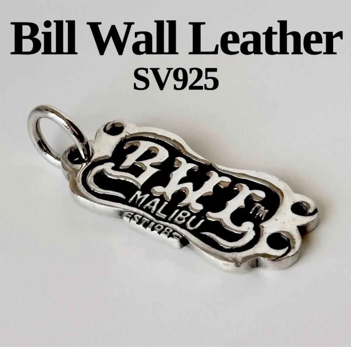 Bill Wall Leather ロゴ ドッグタグ プレート ペンダントトップ 925