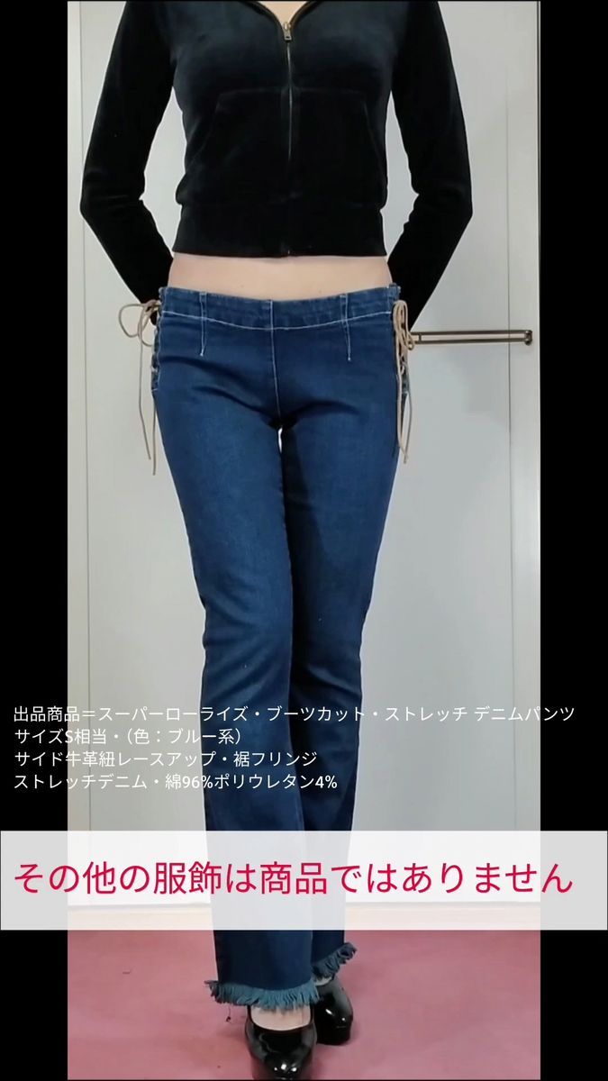セール中【激レア】EVISU 超ローライズデニム 股上15cm 7分丈 Y2K 平成
