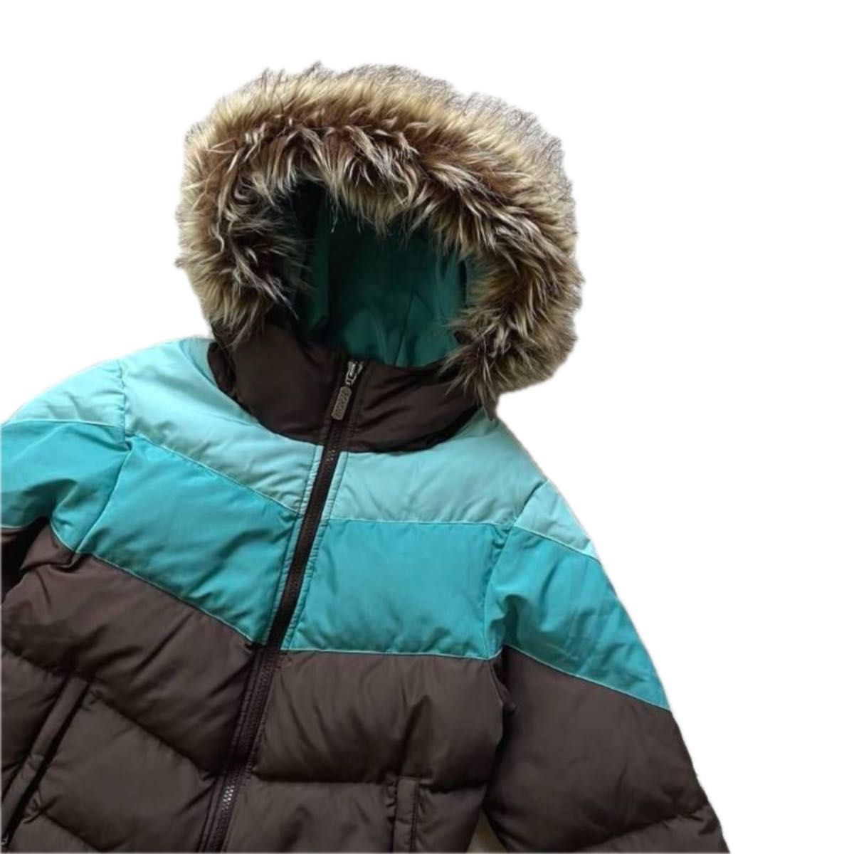 00s Columbia コロンビア ダウンジャケット ブルゾン 短丈 ファー付き