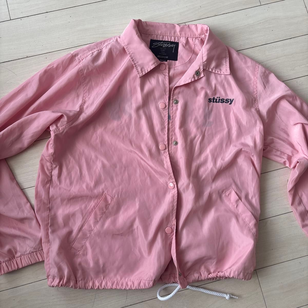 STUSSY ステューシー コーチジャケット ナイロンジャケット ピンク