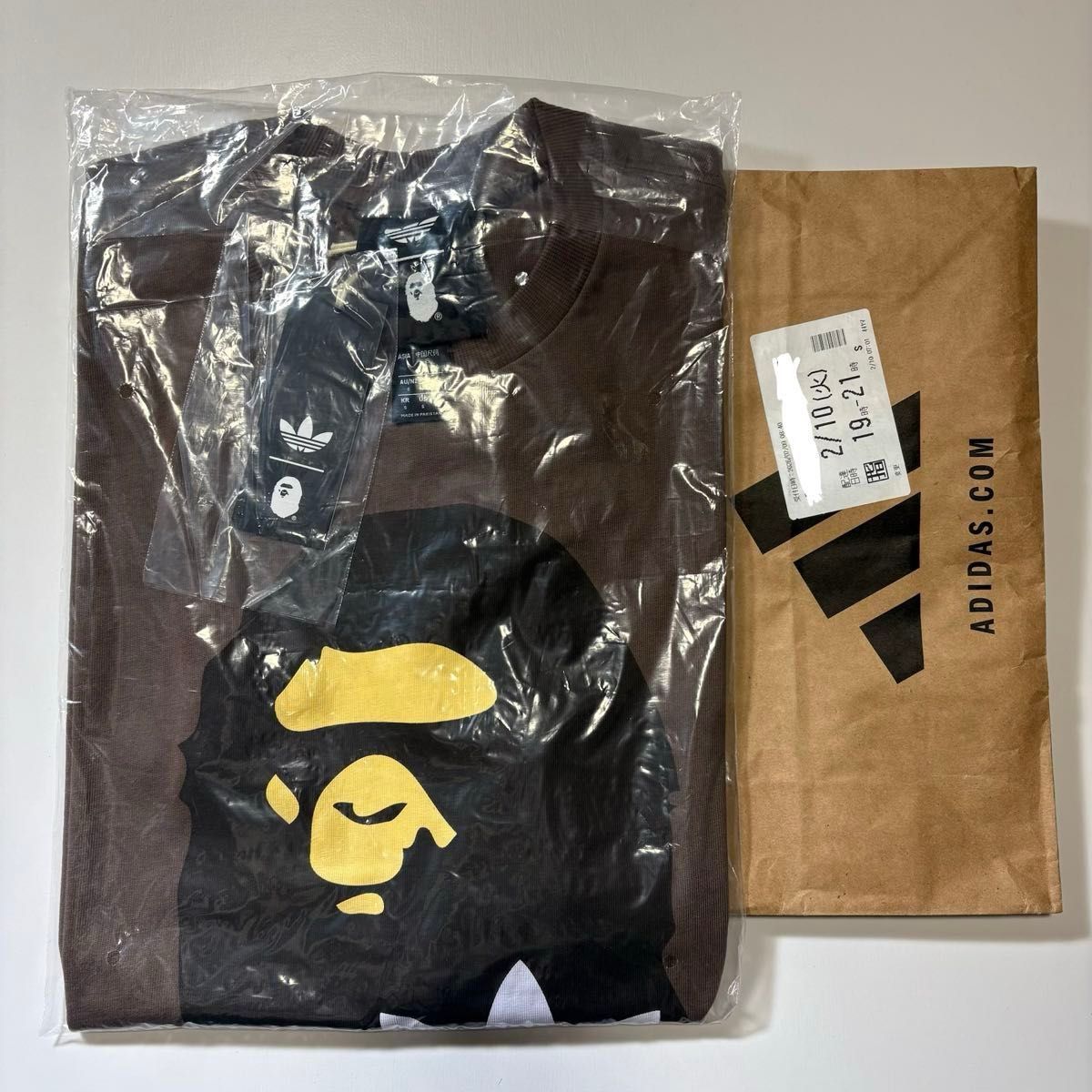 新品未開封 国内正規品 BAPE X adidas Originals APE HEAD TEE Tシャツ