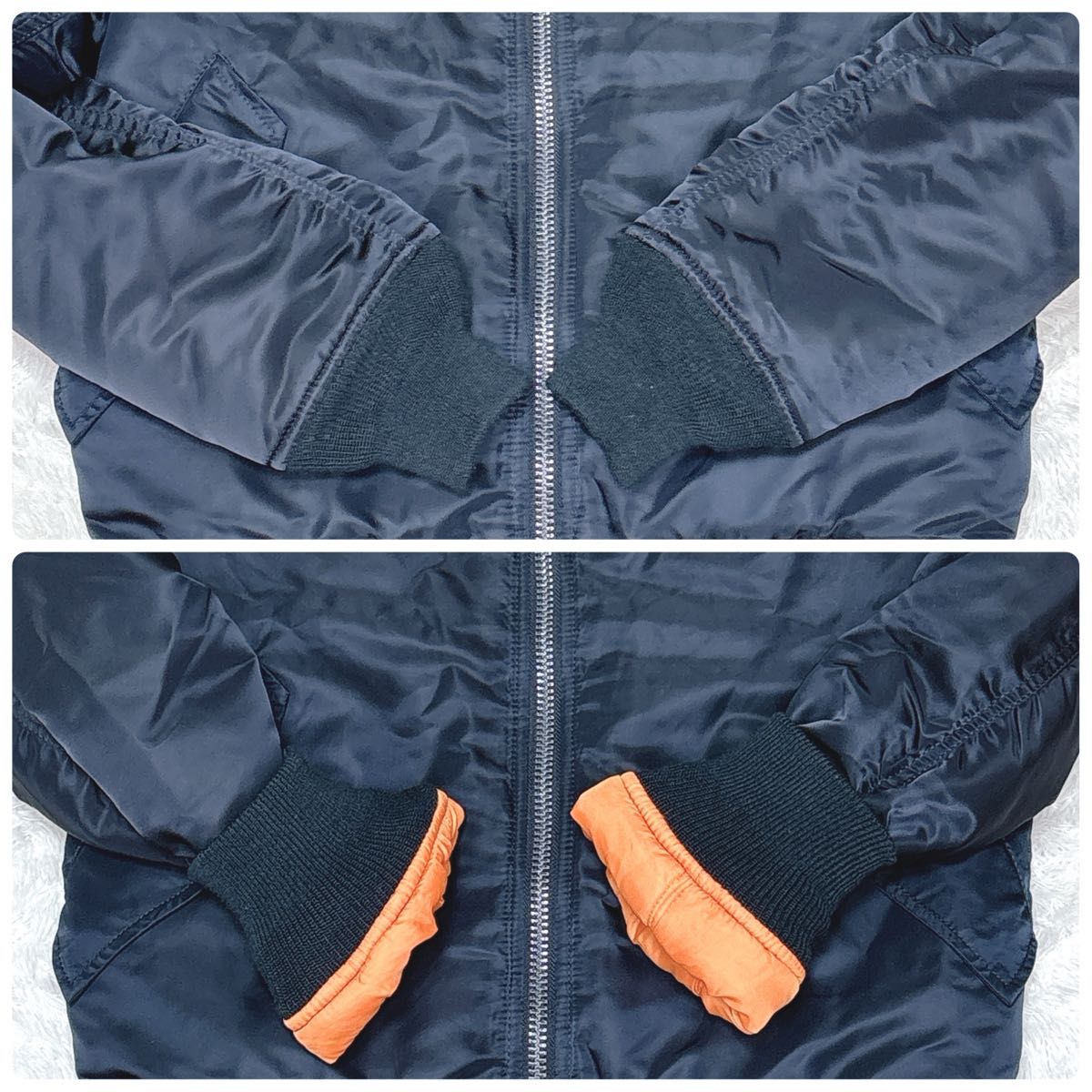 ALPHA INDUSTRIES MA-1 フライトジャケット ネイビー アルファ