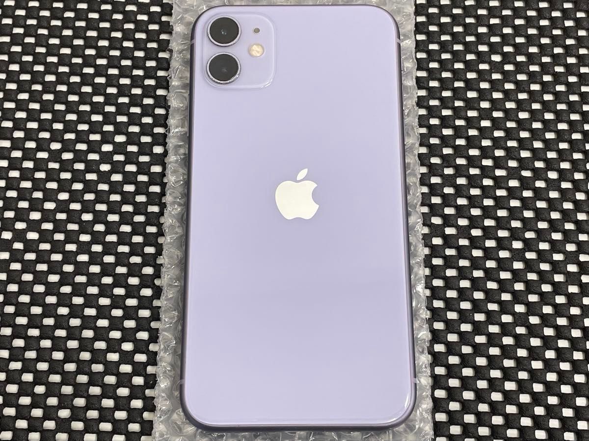 SIMフリー iPhone11 128GB パープル MWM52J/A A2221 バッテリー最大