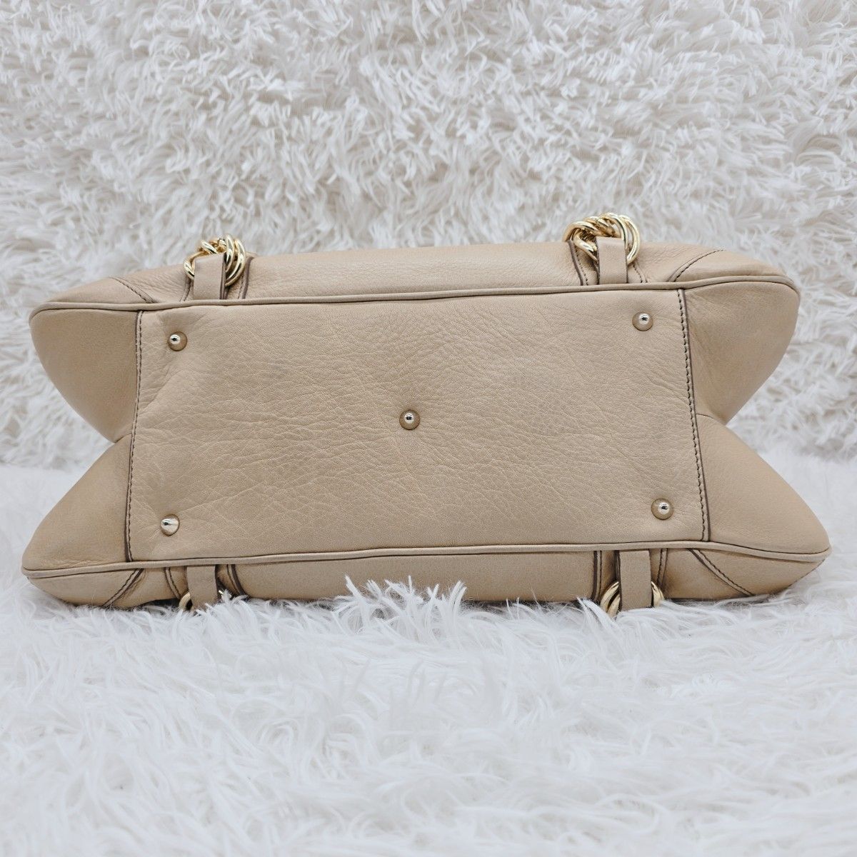 ANYAHINDMARCH アニヤハインドマーチ 本革 チェーン ハンドバッグ