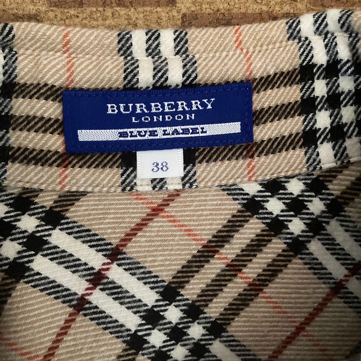 BURBERRY BLUE LABEL ノバチェック柄長袖シャツ ベージュ｜Yahoo