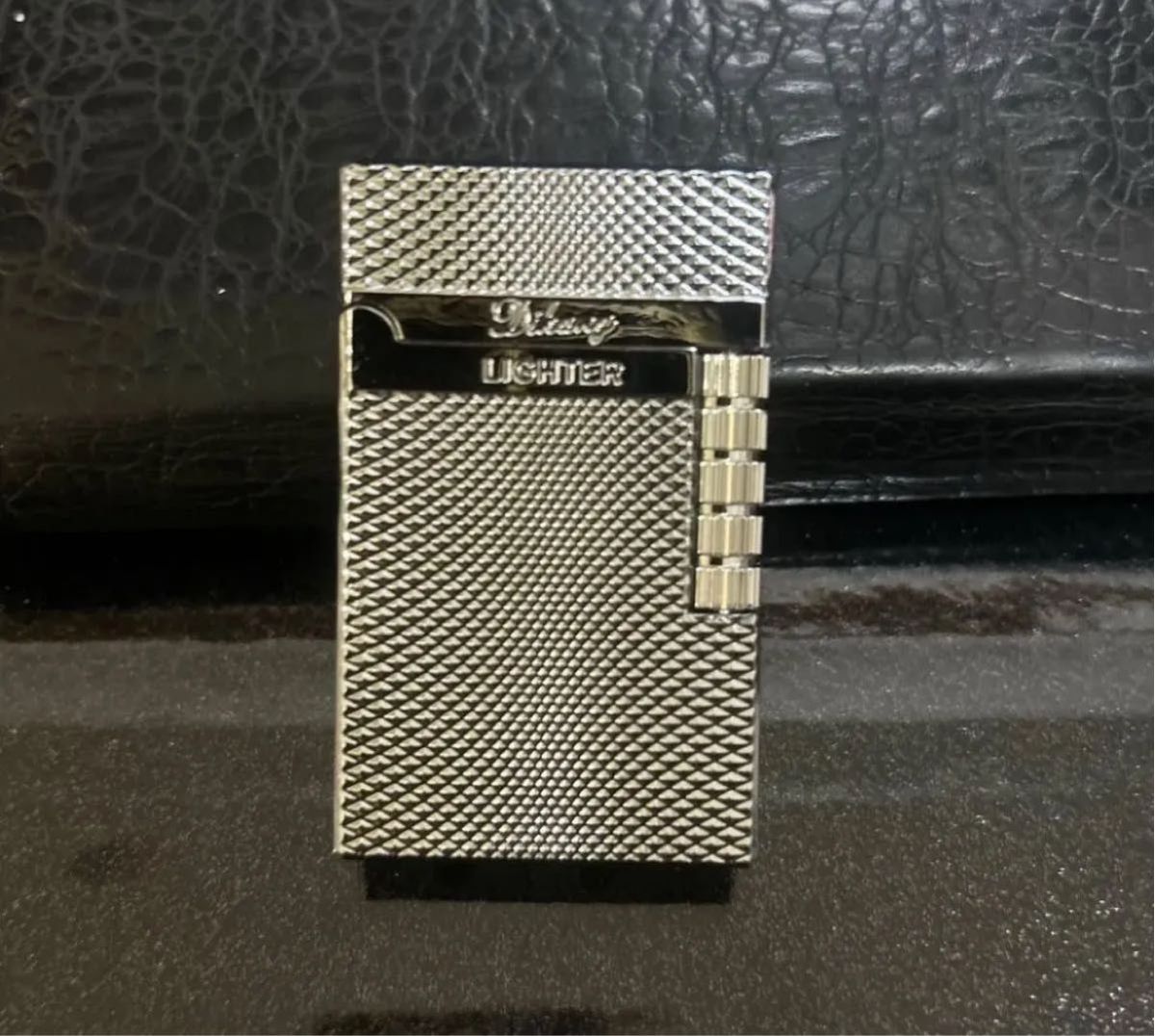 S T DuPont デュポン風 ガスライター シルバー 超快音 キーン音 新品未