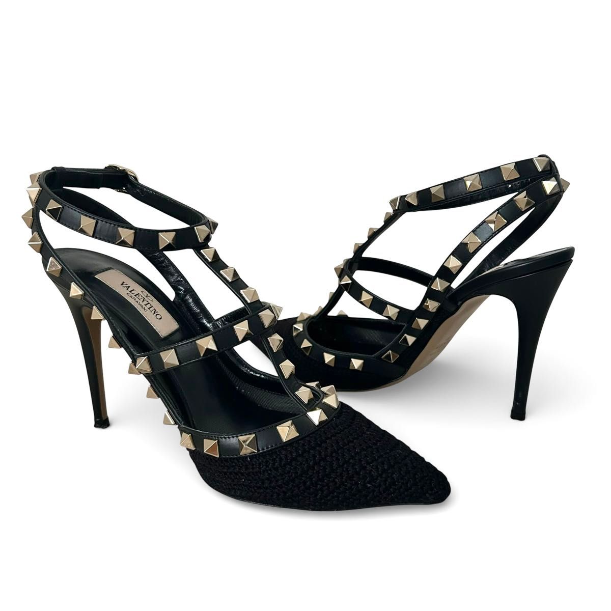 VALENTINO ヴァレンティノ パンプス ロックスタッズ ヒール 23cm