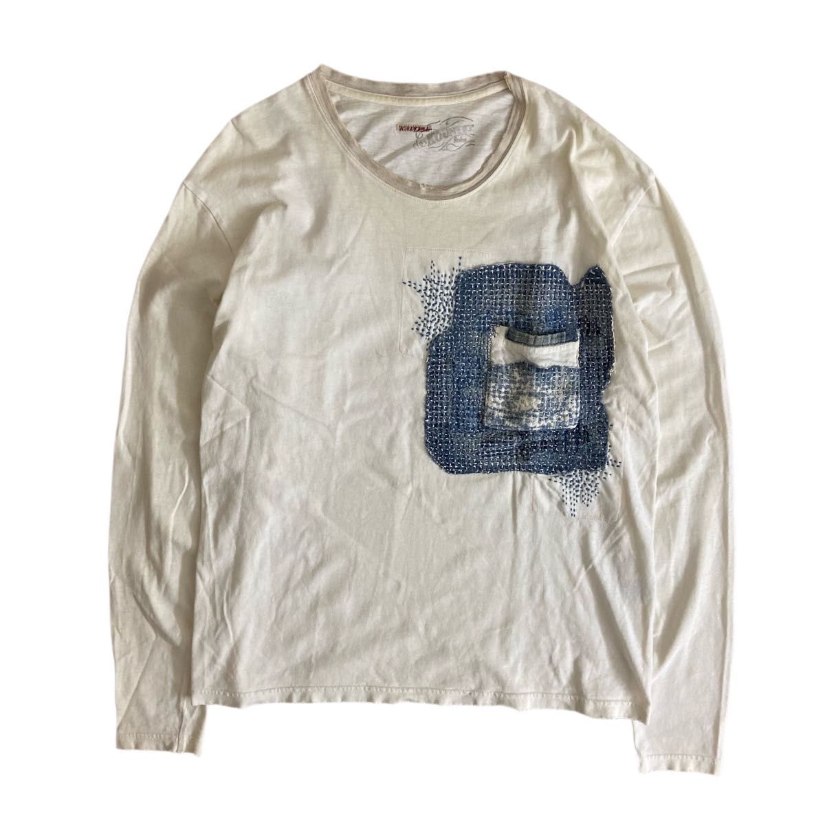 KAPITAL KOUNTRY BORO 刺し子 パッチワーク ロンT キャピタル