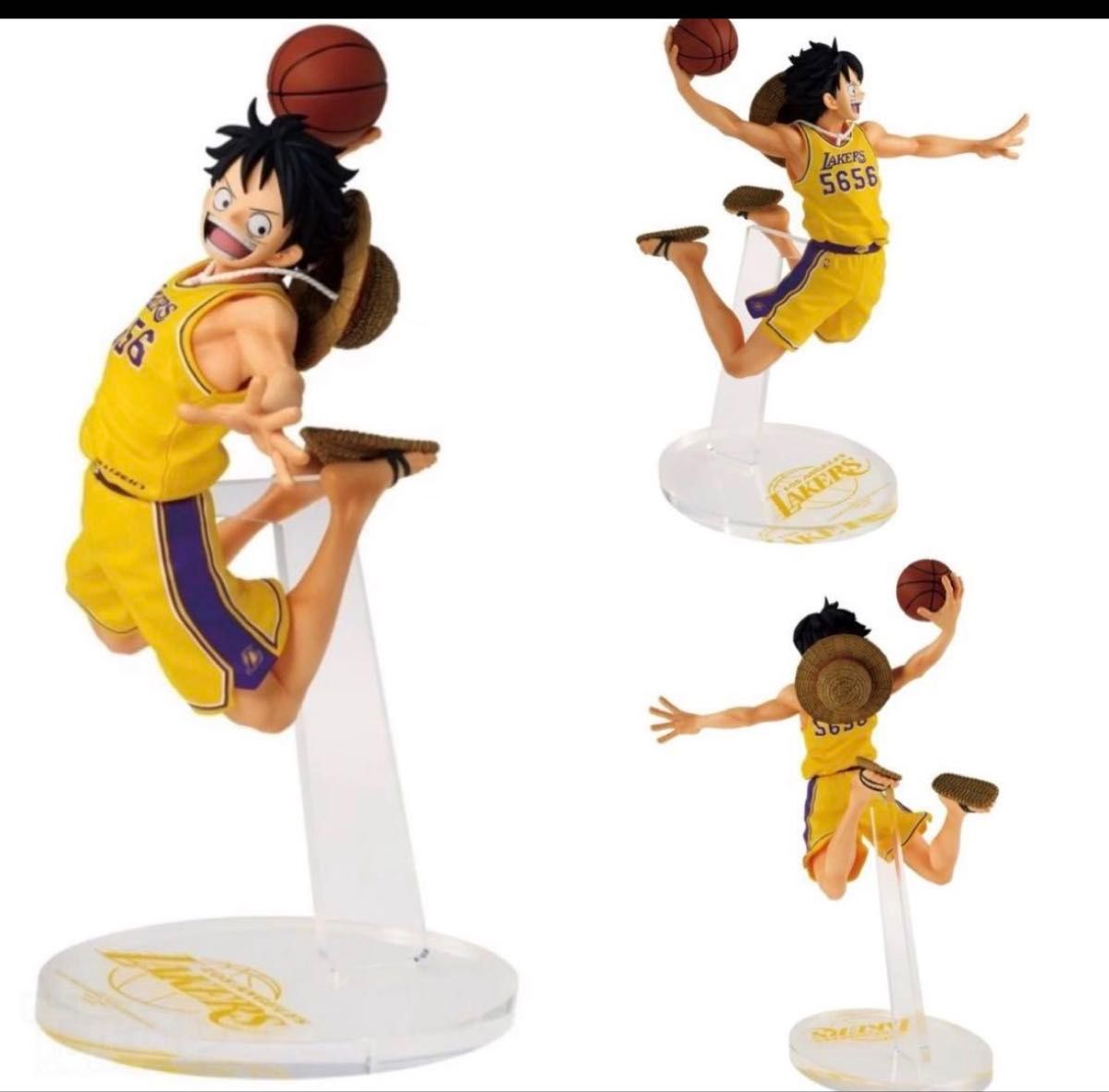 NBA LAKERS レイカーズ ルフィ フィギュア ワンピースベースショップ
