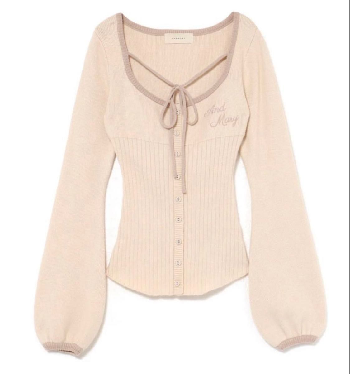 andmary Sonique knit tops ivory｜Yahoo!フリマ（旧PayPayフリマ）