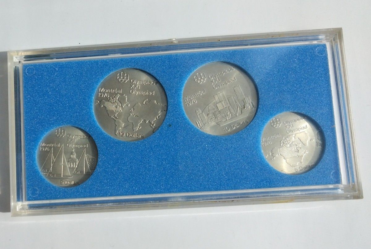 モントリオールオリンピック記念銀貨 4枚セット 1973年 カナダ 5ドル
