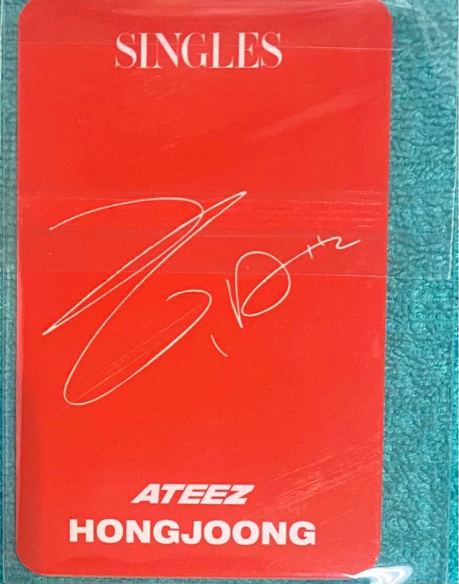 SINGLES JAPAN VOL 12 特典トレカ ATEEZ ホンジュン 新品未開封品