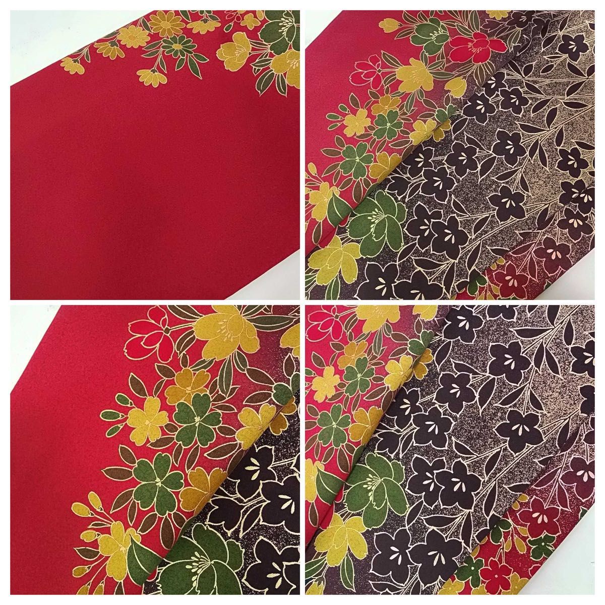 逸品】振袖 正絹 深紅×金彩 花尽くし文様 豪華絢爛 フォーマル｜Yahoo