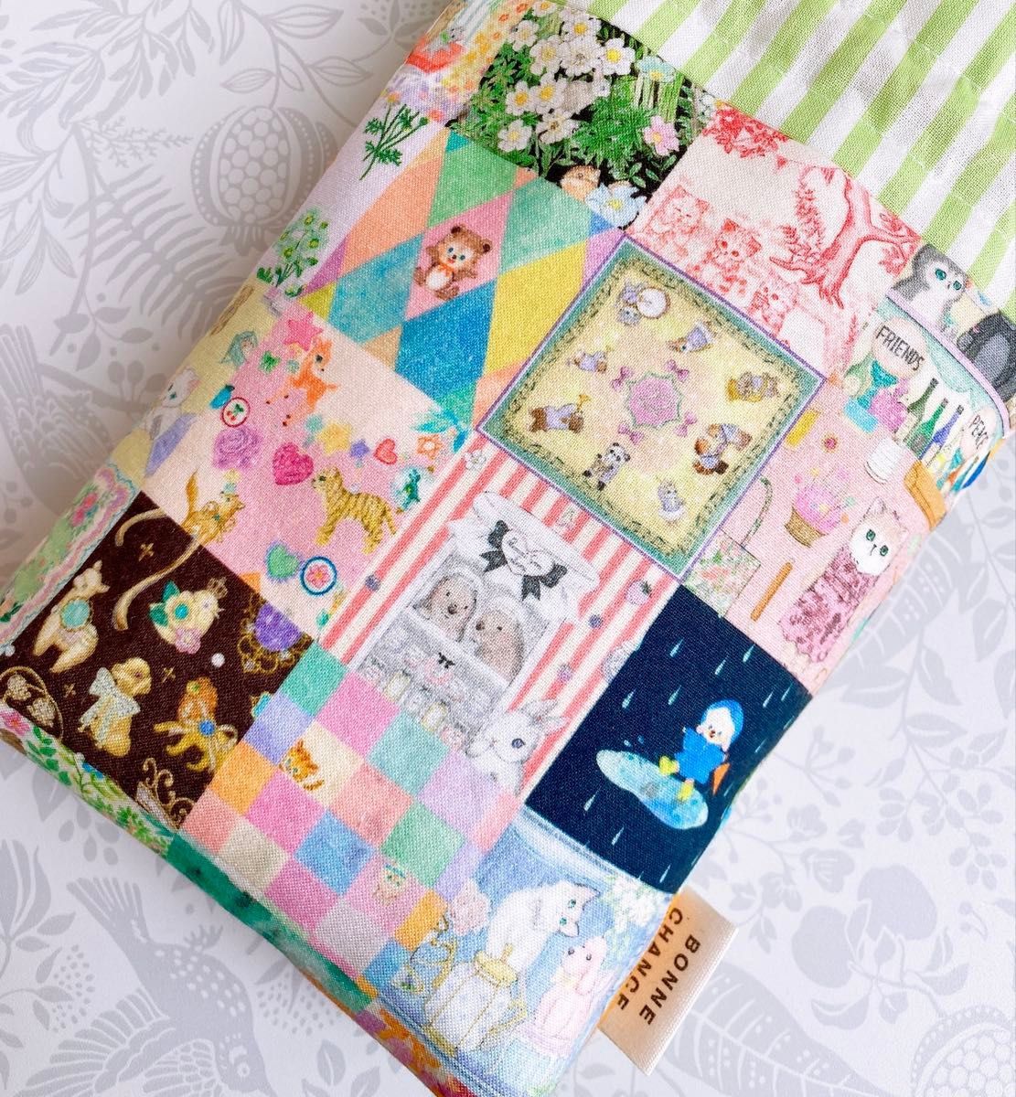 NEW ハンドメイド マチあり 巾着ポーチ ユキエモン アニバーサリー