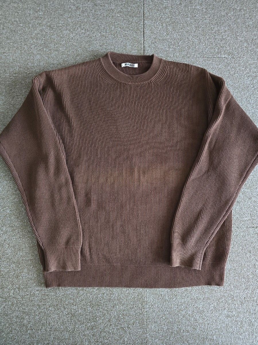 AURALEEオーラリー SUPER FINE WOOL RIB KNIT ニット0｜Yahoo!フリマ