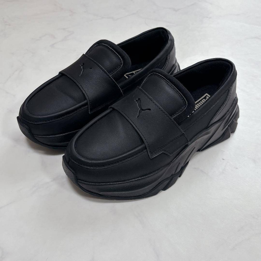 未使用級PUMA プーマ LOAFYR WNS ローファー 23cm 厚底 黒｜Yahoo