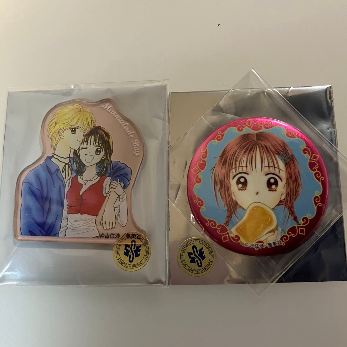 りぼんカフェ ハニーレモンソーダ キラキラカンバッジ アクリル