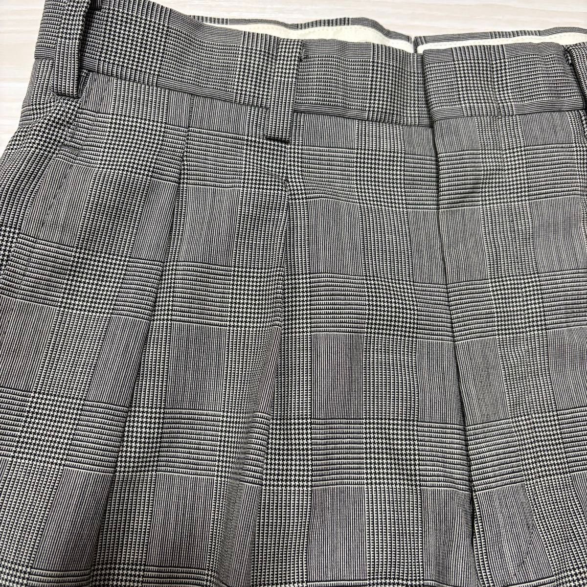 90s 日本製 Brooks Brothers 2タック グレンチェック スラックス