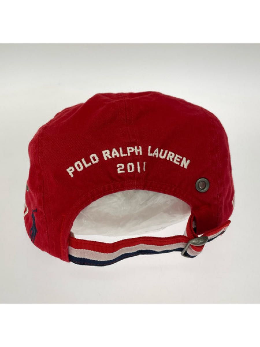 POLO RALPHLAUREN キャップ 赤 レッド フラッグ CAP ポロラルフ