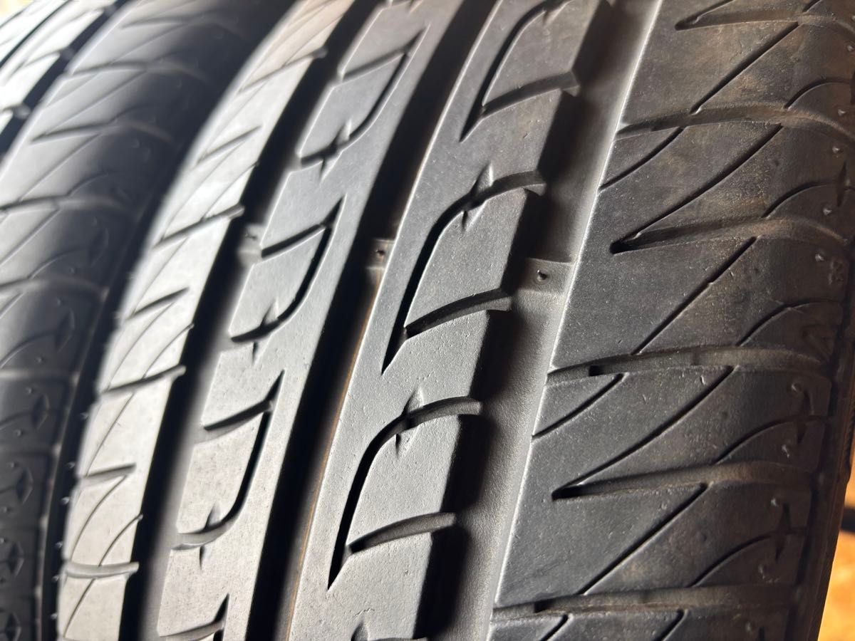 T-682【バリ山】ROADSTONE NPriz SH9J 165/55R14 72V【2本】程度良好