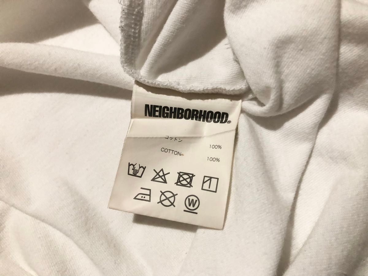 NEIGHBORHOOD ネイバーフッド ロゴ ロンT ホワイト Mサイズ 長袖T