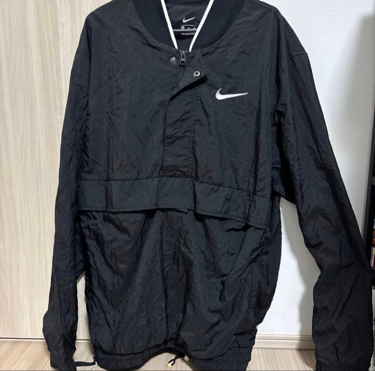 NIKE ナイキ ナイロンジャケット アノラック プルオーバー 黒 2XL