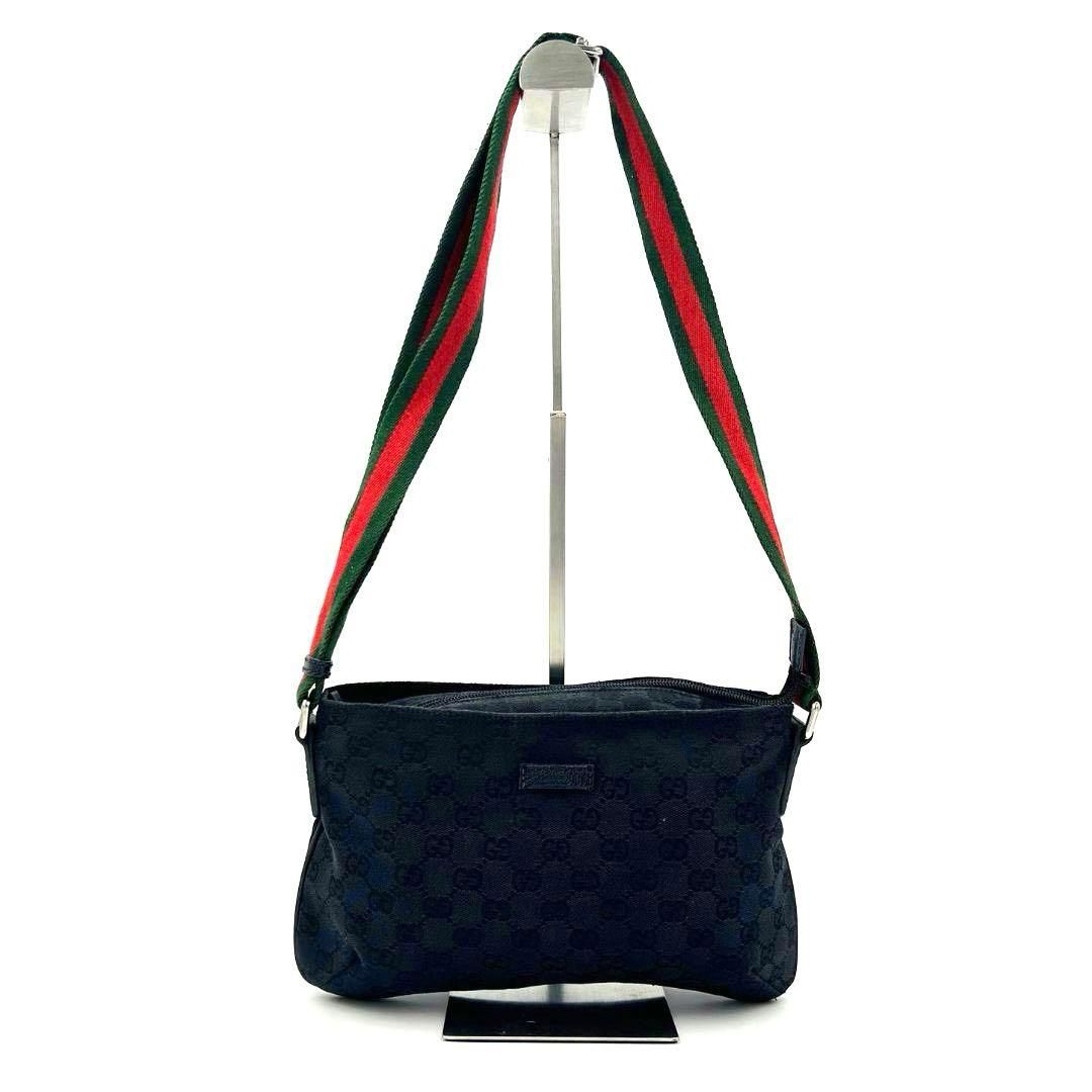 美品 GUCCI GGキャンバス シェリーライン ショルダーバッグ 189749