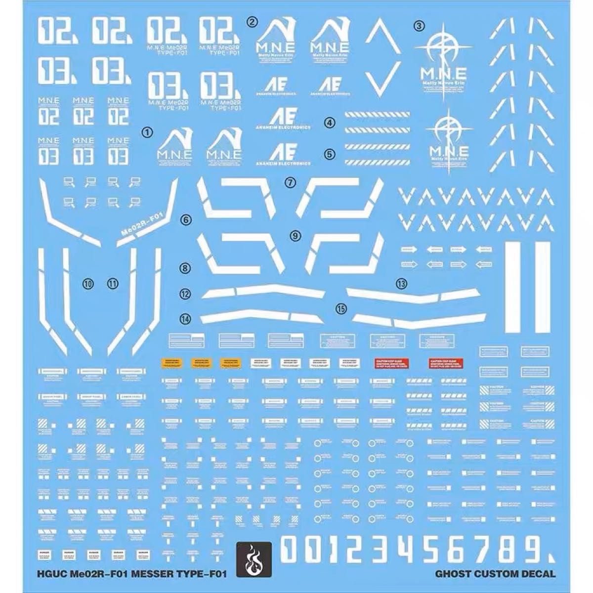 HG 1/144 メッサーF01型用水転写式デカール｜Yahoo!フリマ（旧PayPay