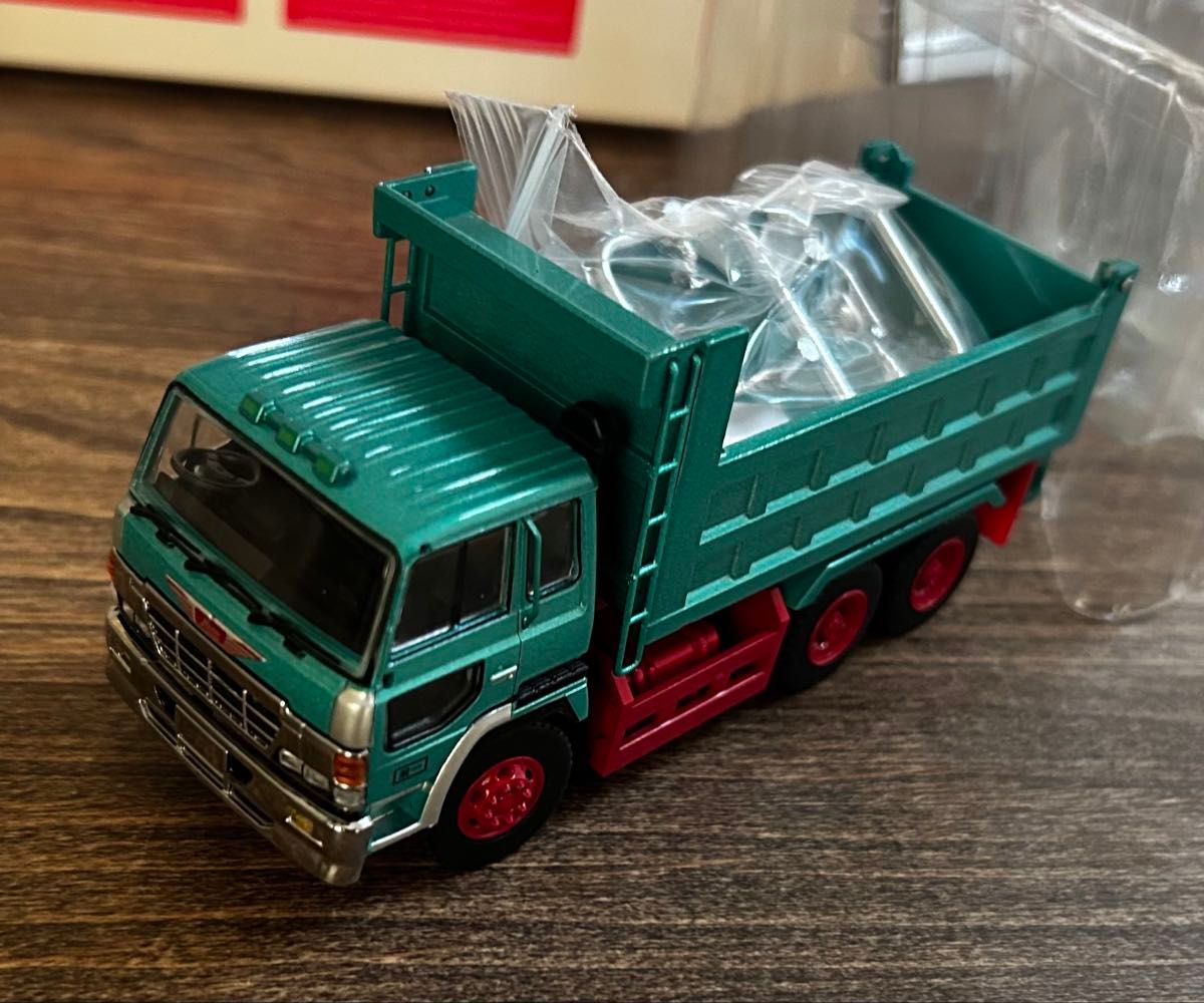 訳あり DBGT 1/64 日野 スーパードルフィン ダンプ トラック グリーン