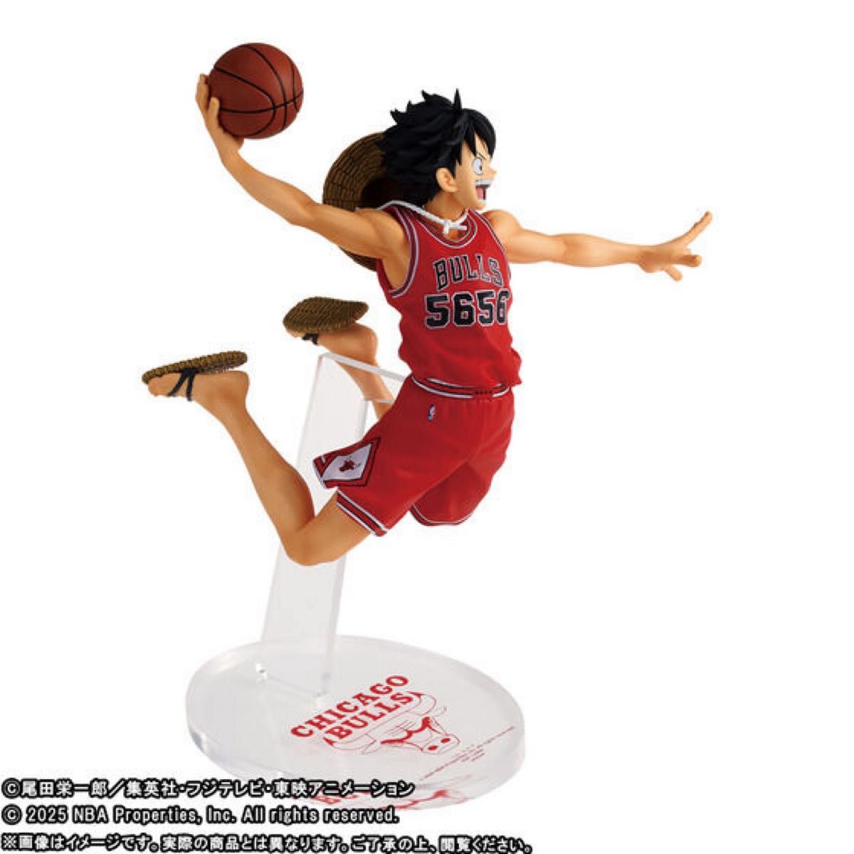 新品 未開封】ONE PIECE × NBAコラボ フィギュア ルフィ レイカーズ