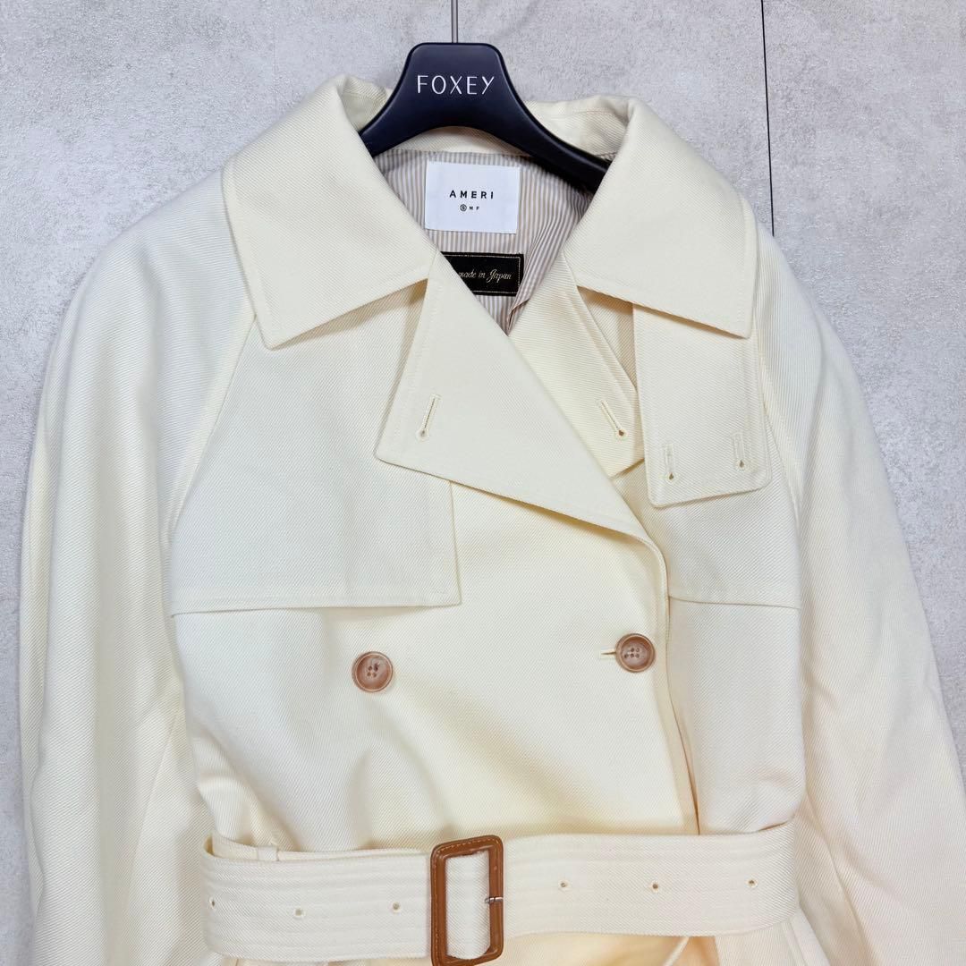 美品 AMERI SUPERIOR FLARE TRENCH COAT アメリ トレンチコート