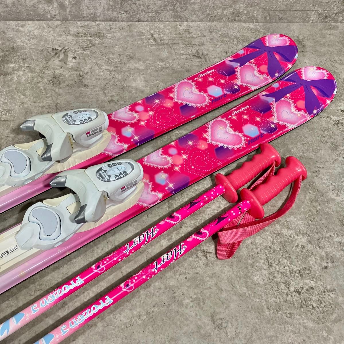 良品 HART Frozen J 116cm キッズ ジュニア スキー セット 4点 即乗り