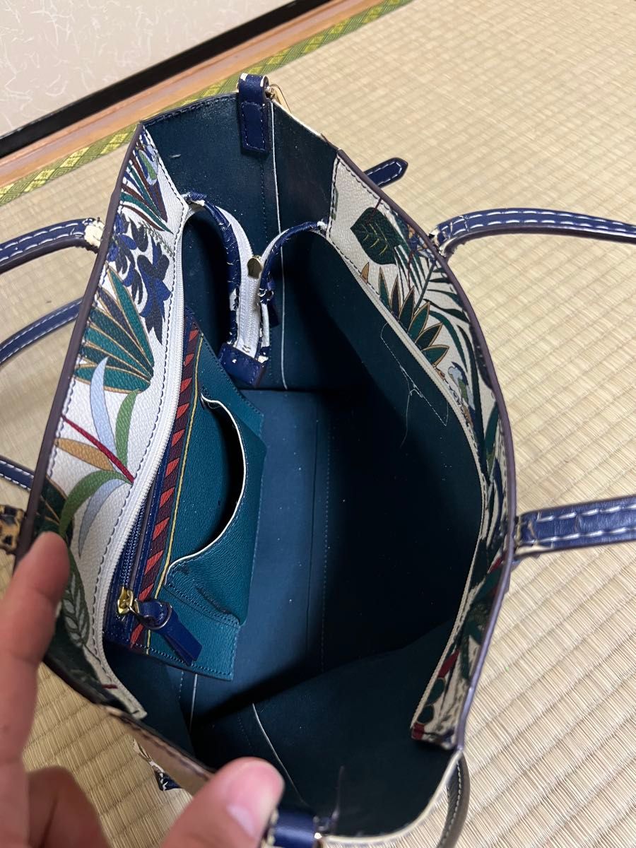 TORY BURCH トリーバーチ トートバッグ 総柄 ボタニカル｜Yahoo!フリマ